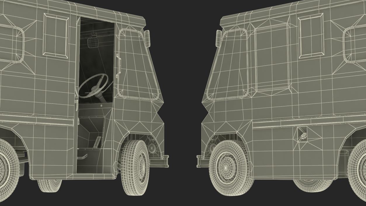 1963 Studebaker ZIP Van Old Rigged 3D model