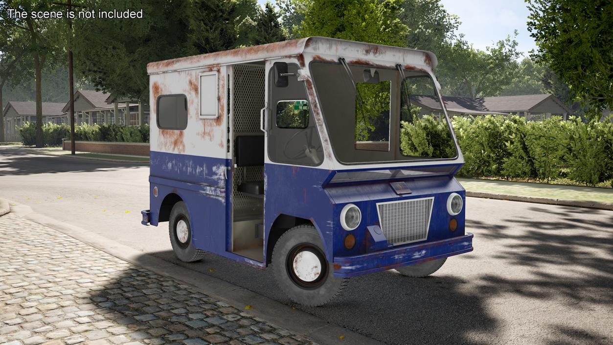 1963 Studebaker ZIP Van Old Rigged 3D model