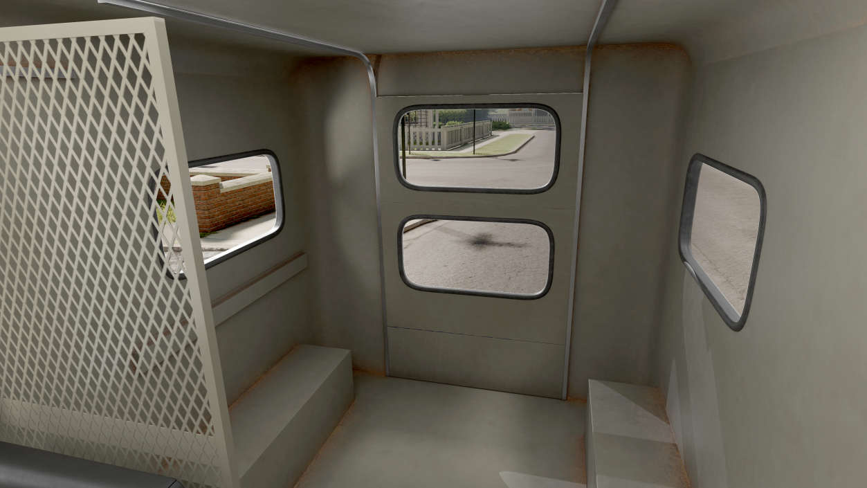 1963 Studebaker ZIP Van Old Rigged 3D model