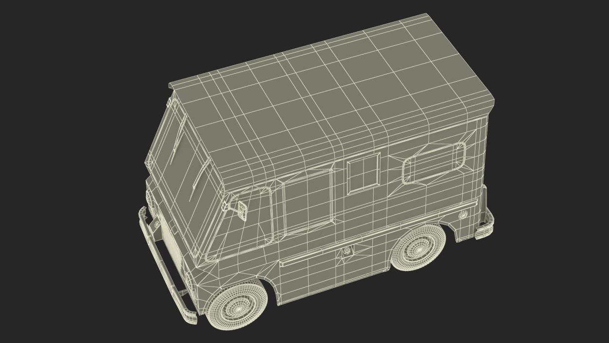 1963 Studebaker ZIP Van Old Rigged 3D model