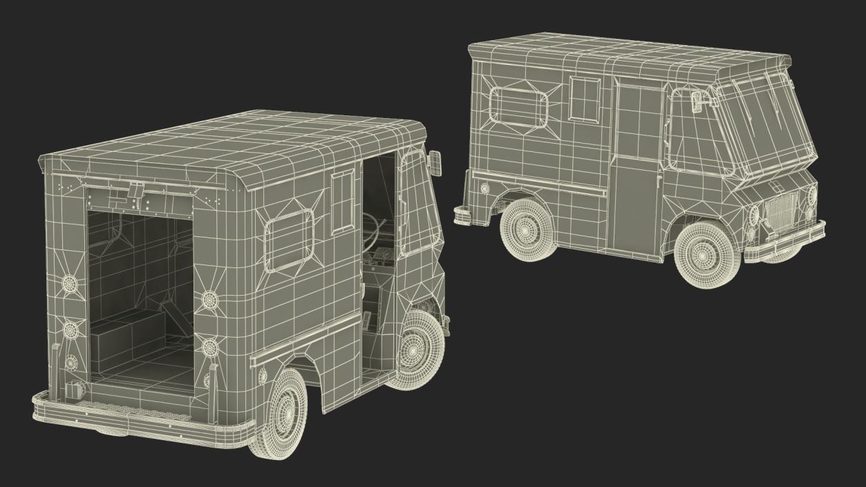 1963 Studebaker ZIP Van Old Rigged 3D model