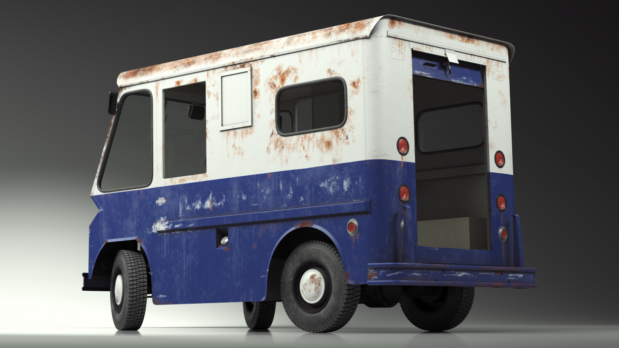 1963 Studebaker ZIP Van Old Rigged 3D model