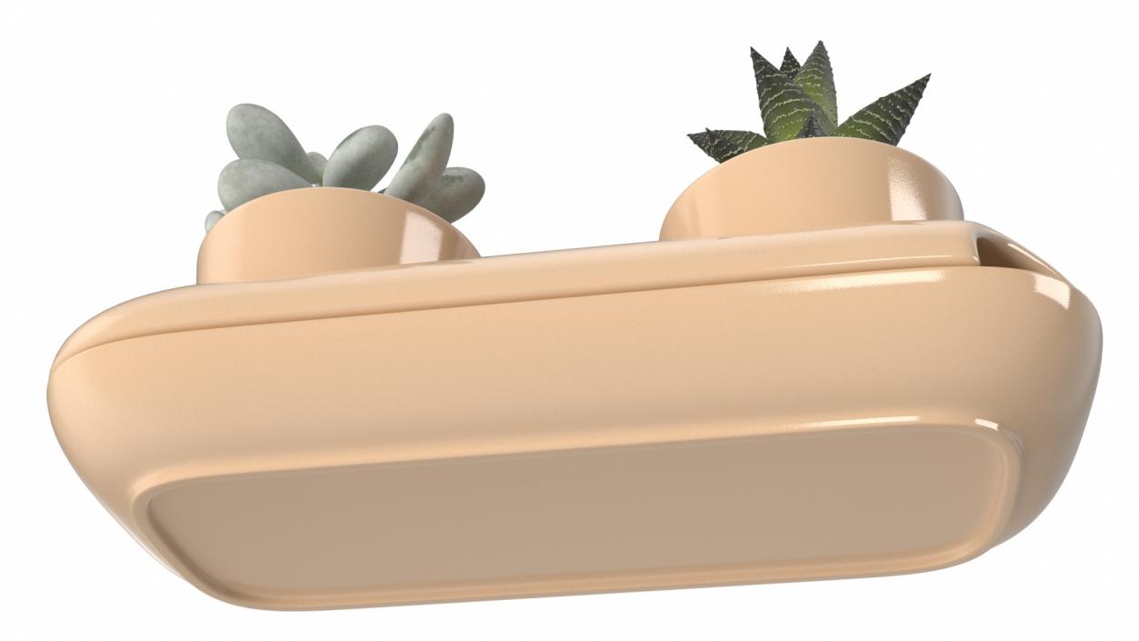 3D model Sagaform Double Herb Pot Beige