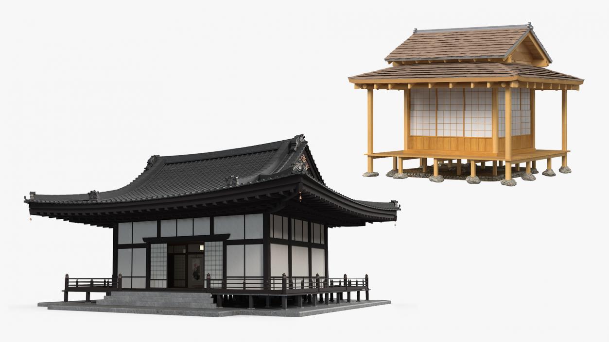 3D model Japan Traditional Houses Collection