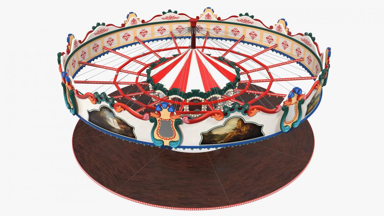 Empty Carousel 3D model