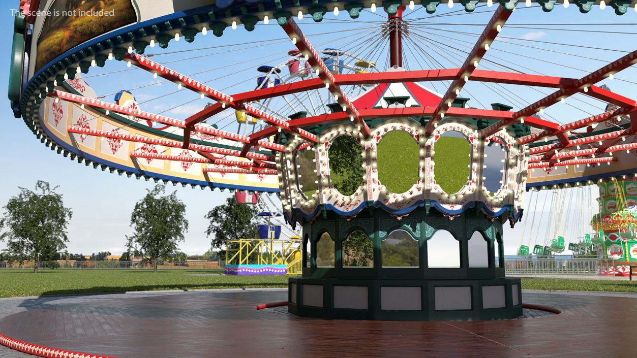 Empty Carousel 3D model