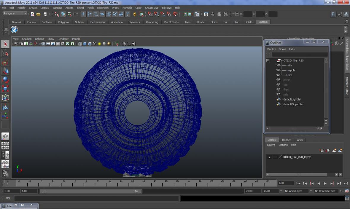 OTICO Tire R20 3D model