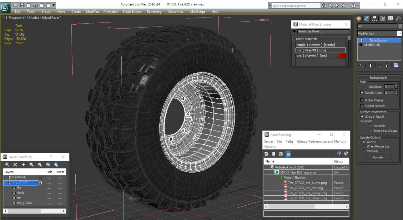 OTICO Tire R20 3D model