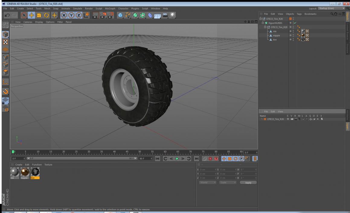 OTICO Tire R20 3D model