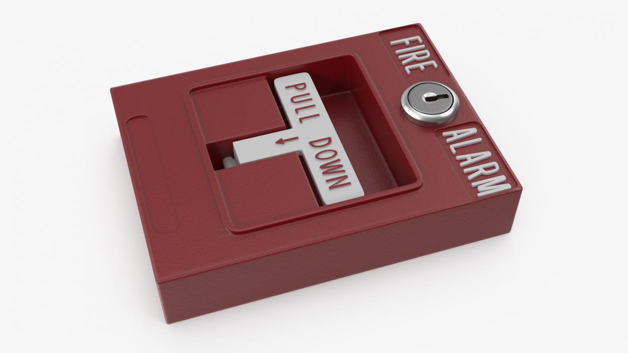 3D model Pull Down Fire Alarm