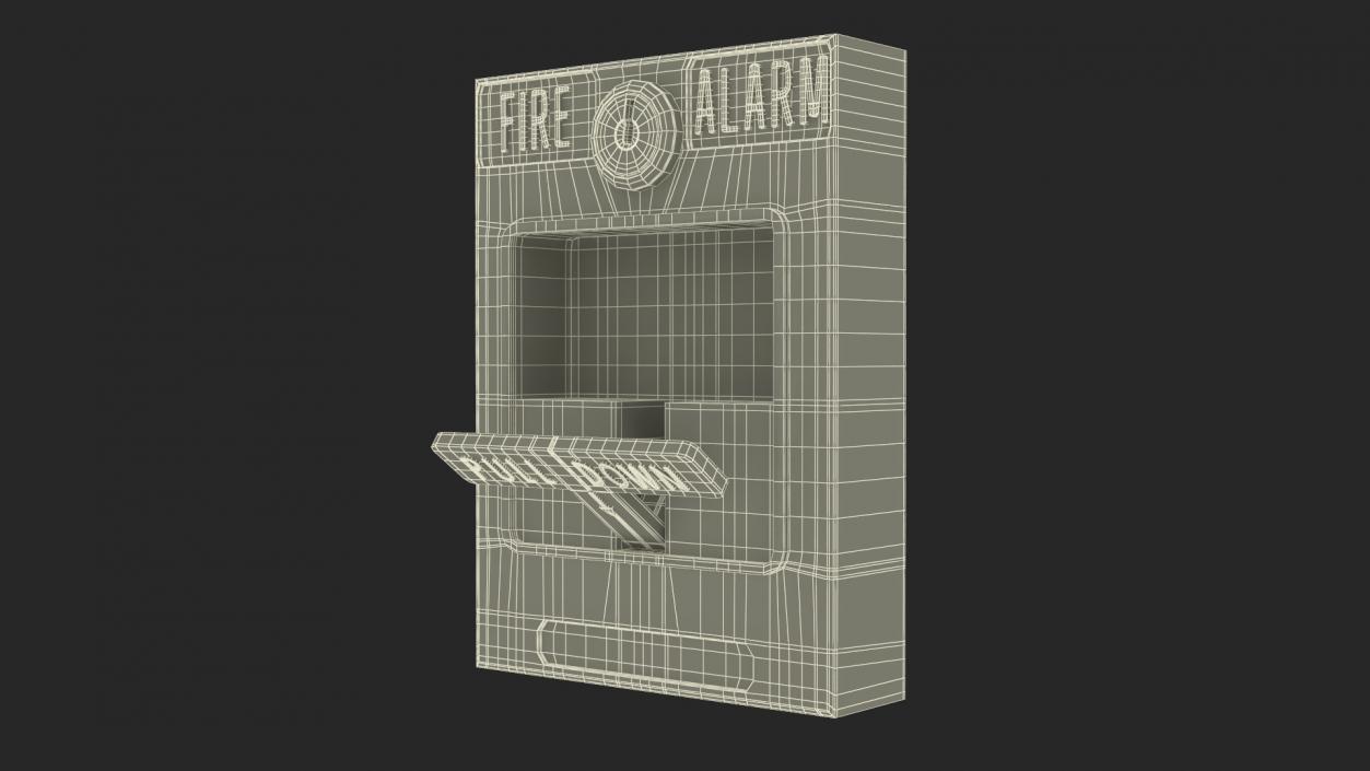 3D model Pull Down Fire Alarm