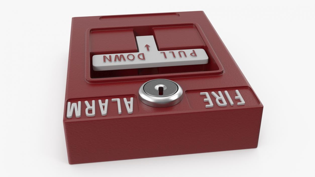 3D model Pull Down Fire Alarm