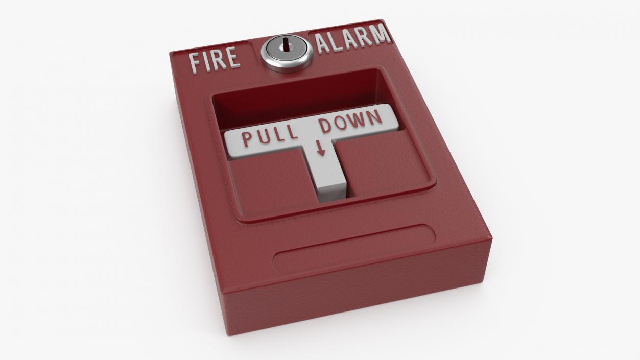 3D model Pull Down Fire Alarm