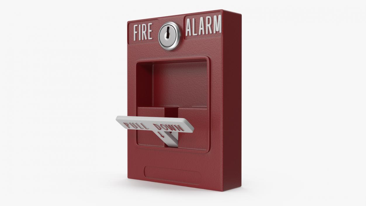 3D model Pull Down Fire Alarm