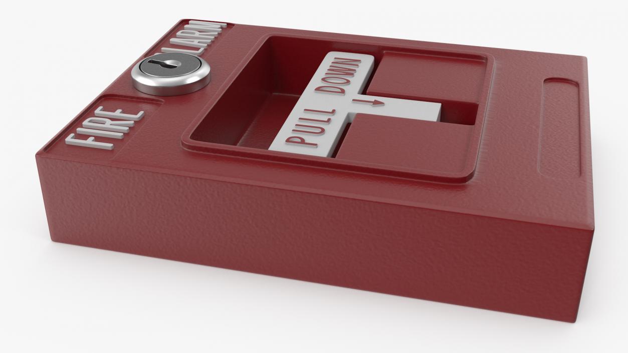 3D model Pull Down Fire Alarm