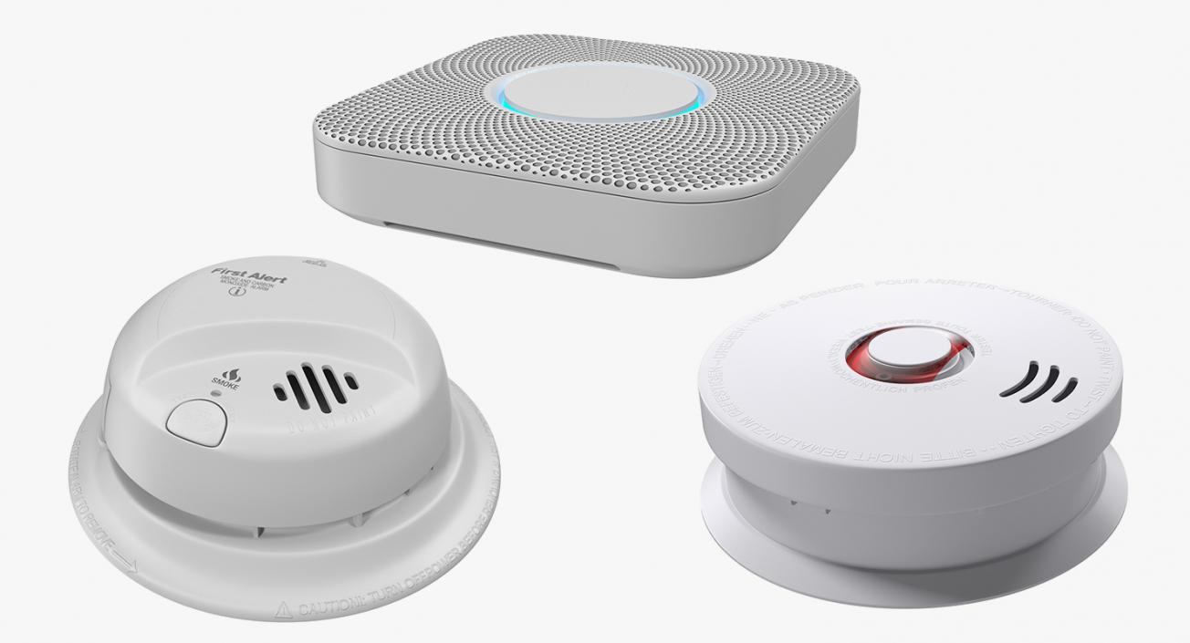 3D Smoke Detectors Collection