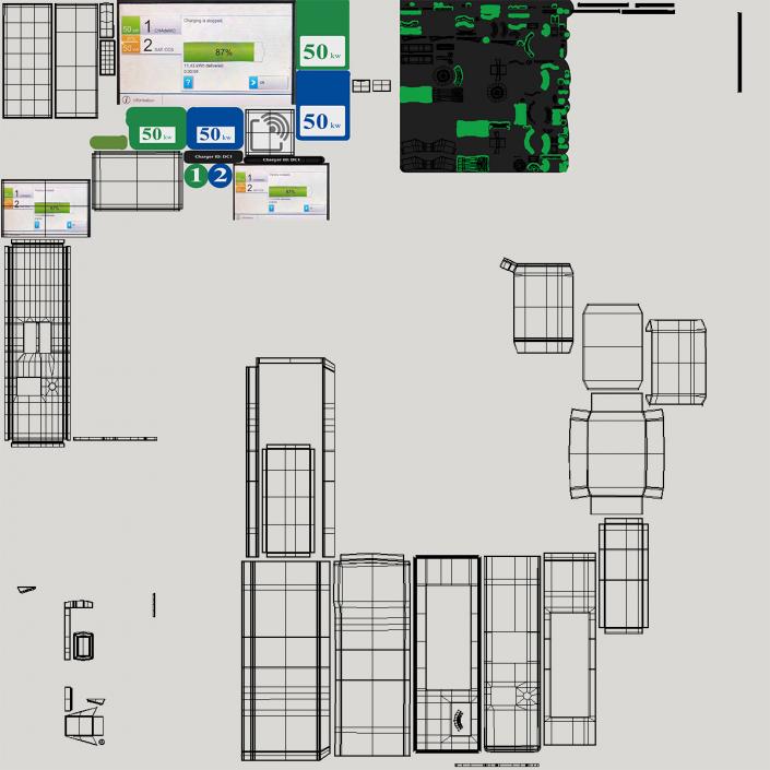 3D Fast EV Charger Generic model
