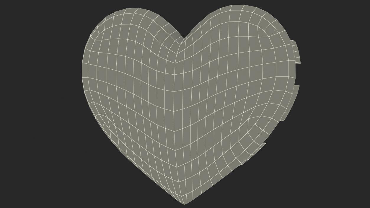 3D Heart with Arrow pointing Right