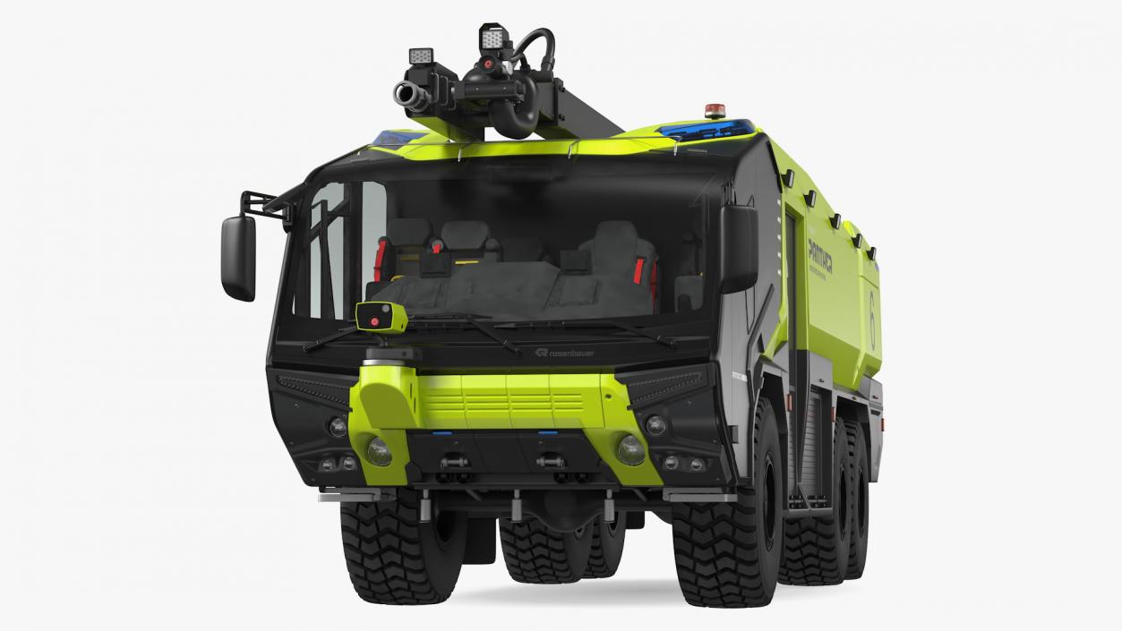 Rosenbauer Panther 6x6 ARFF Vehicle Rigged 3D