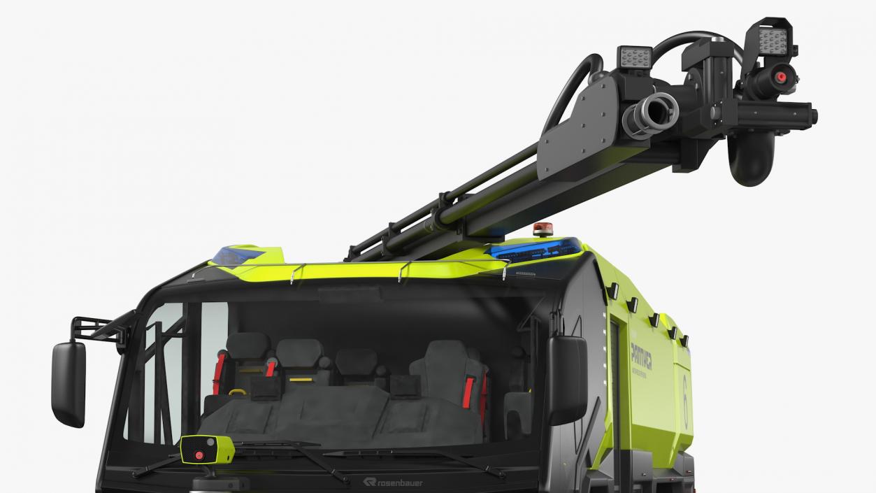 Rosenbauer Panther 6x6 ARFF Vehicle Rigged 3D