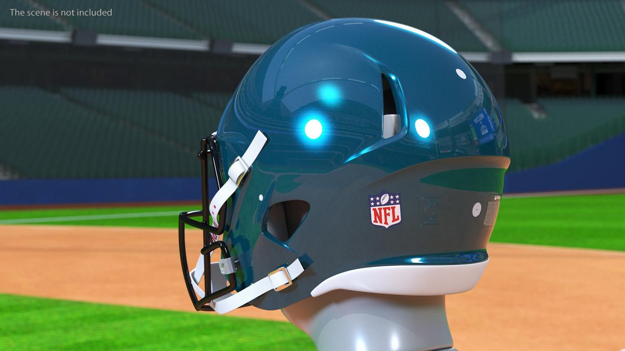 3D Riddell Football Helmet model