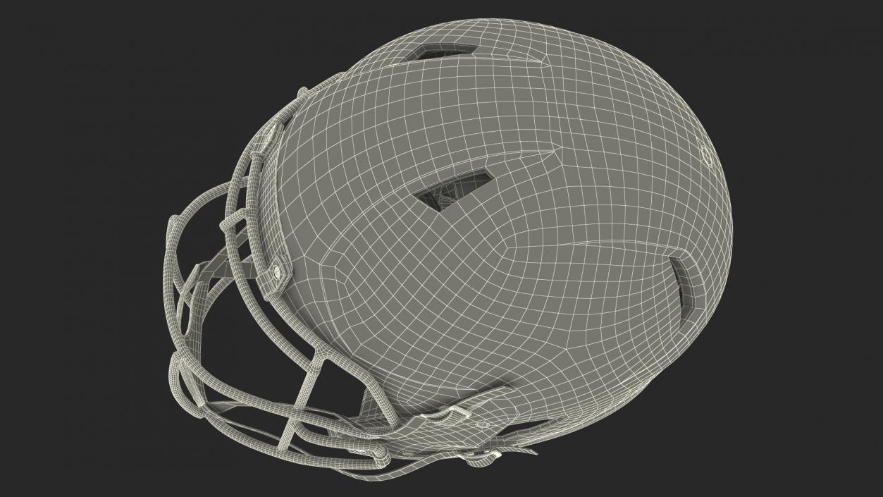 3D Riddell Football Helmet model