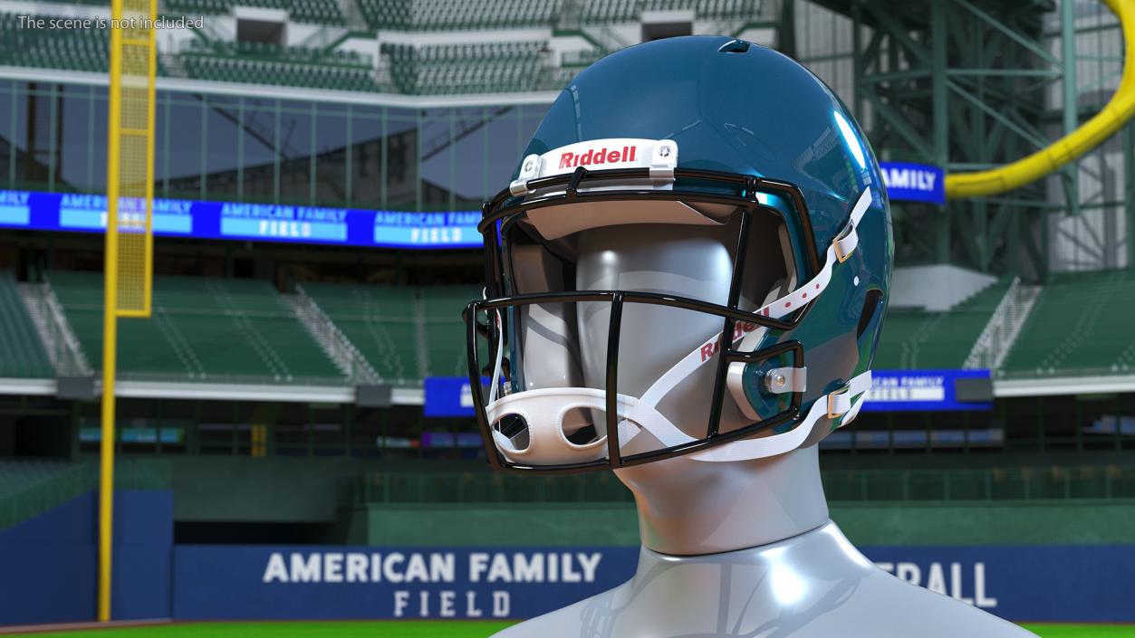 3D Riddell Football Helmet model