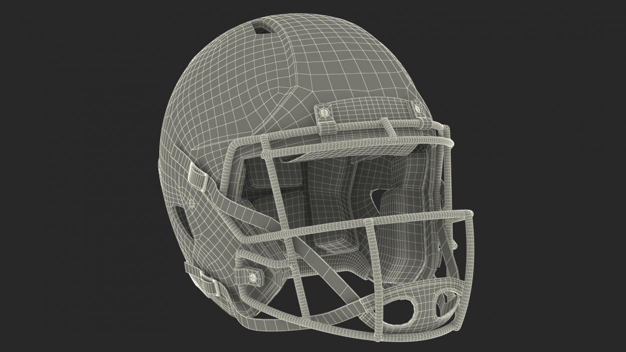 3D Riddell Football Helmet model