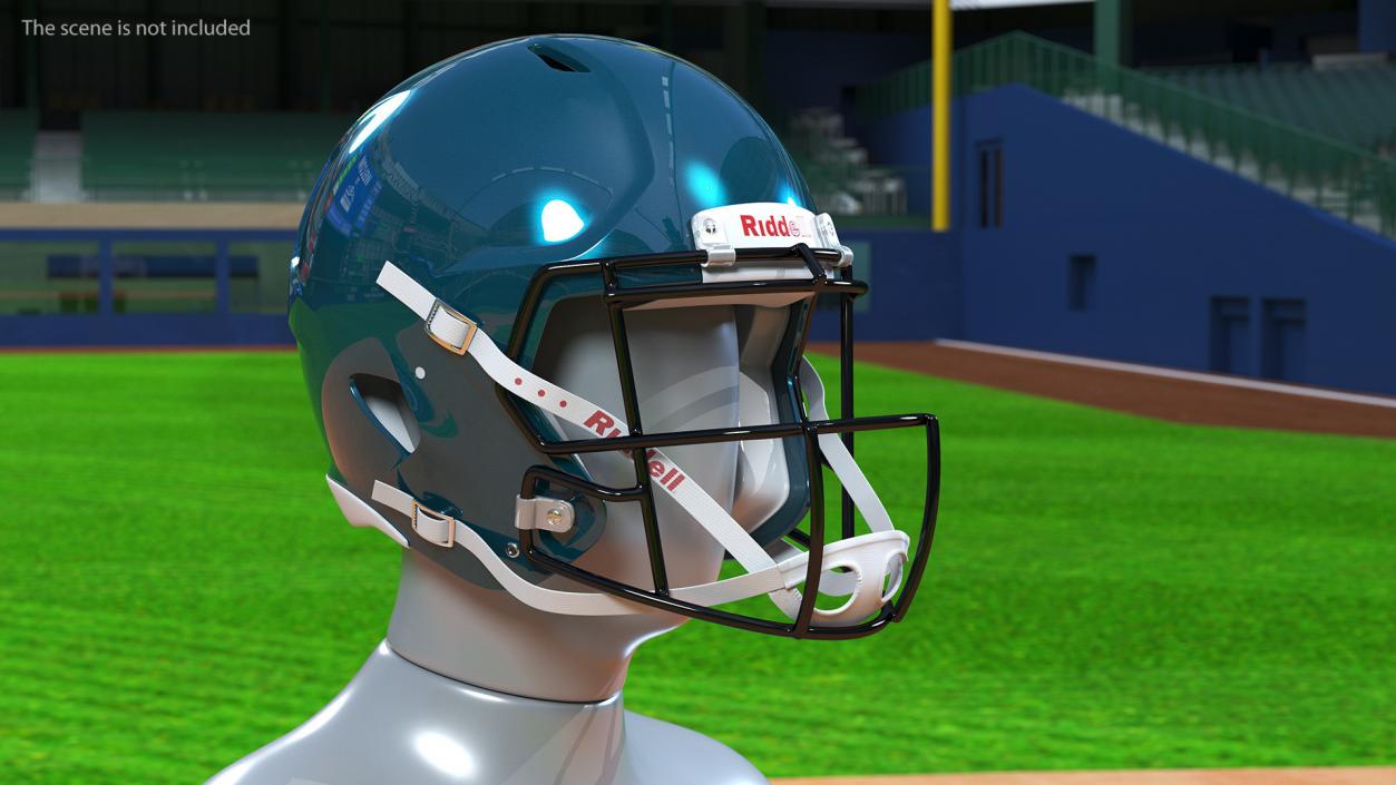 3D Riddell Football Helmet model