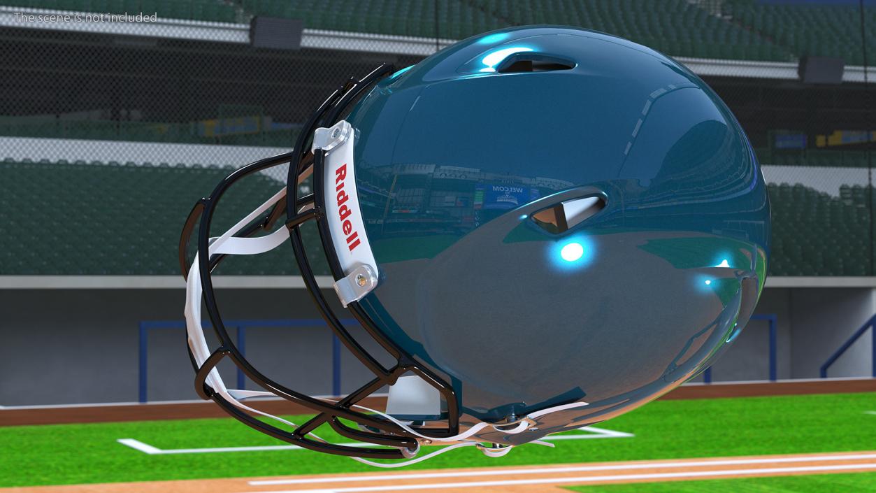 3D Riddell Football Helmet model