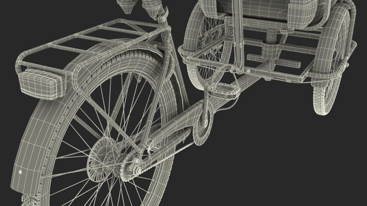 Cycle Rickshaw 3D model