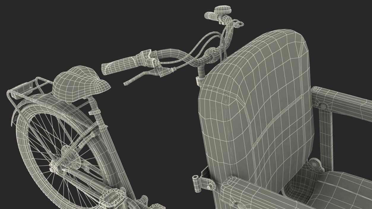 Cycle Rickshaw 3D model