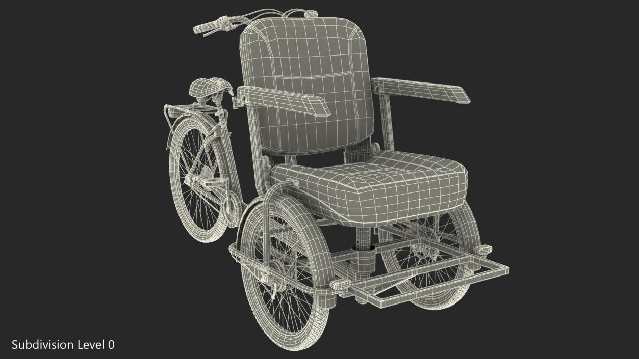 Cycle Rickshaw 3D model