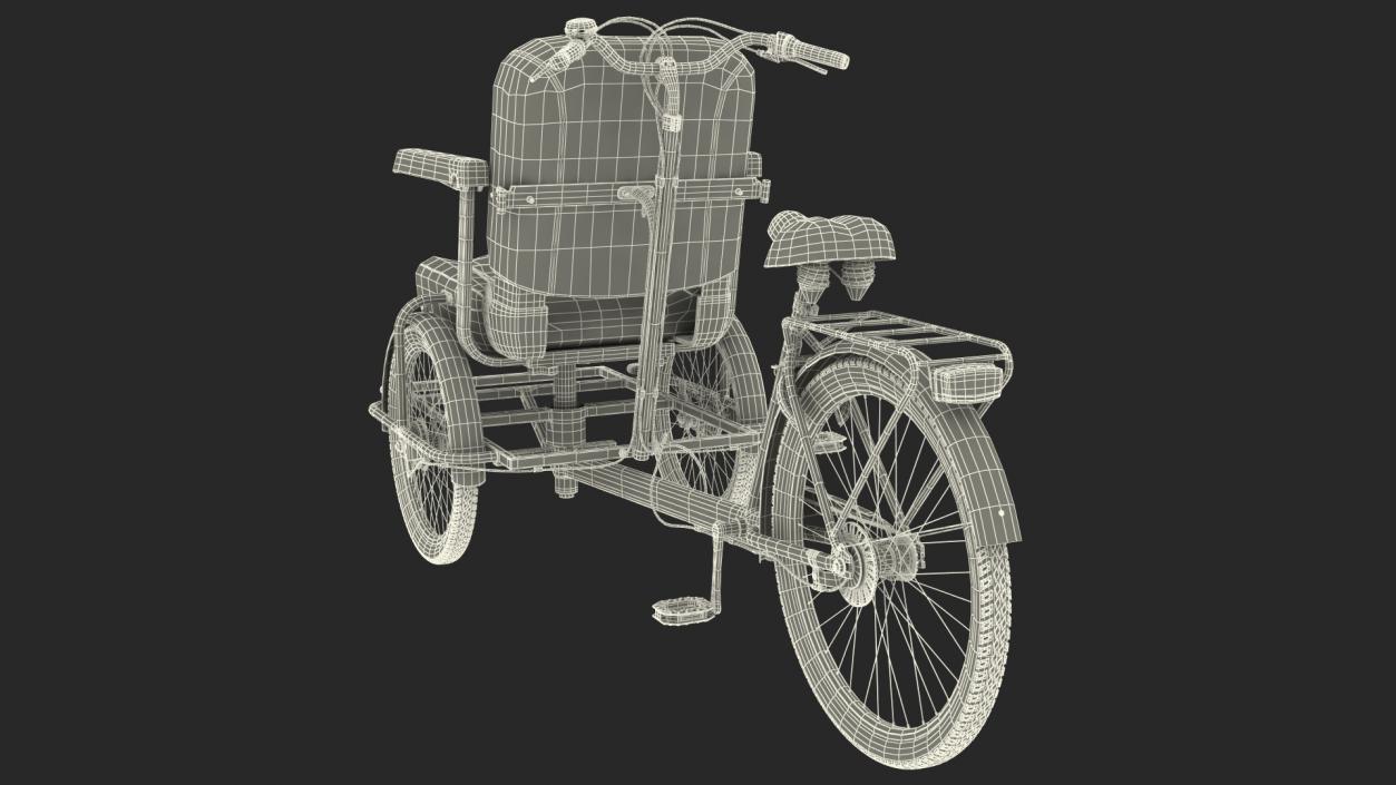 Cycle Rickshaw 3D model