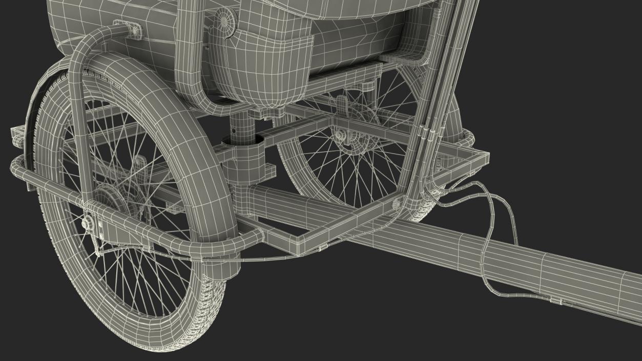 Cycle Rickshaw 3D model