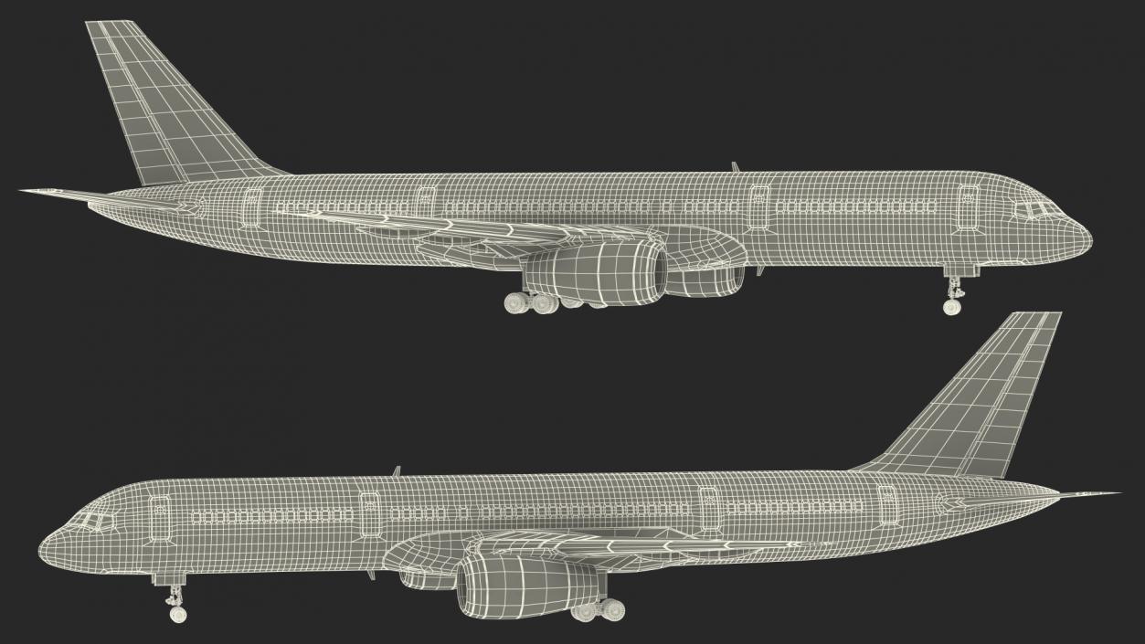 3D Boeing 757 200 Flight Deck Rigged model