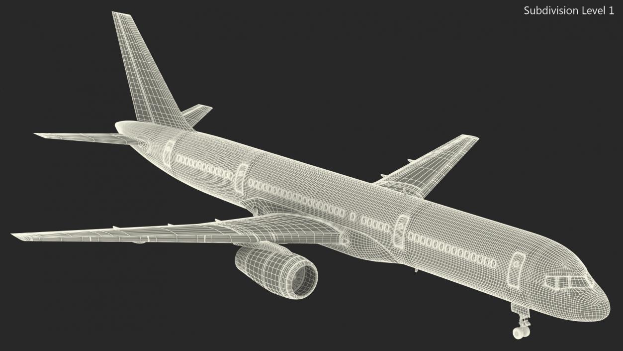 3D Boeing 757 200 Flight Deck Rigged model