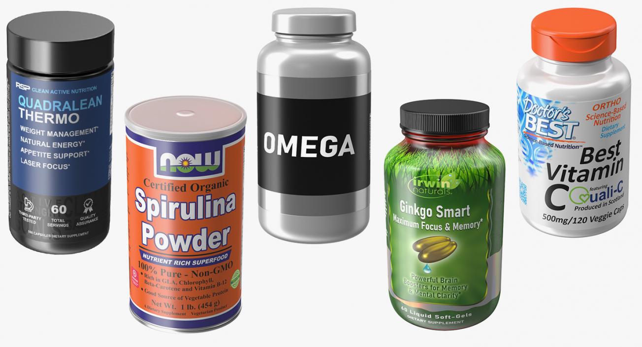 3D Nutritional Supplements Collection 3