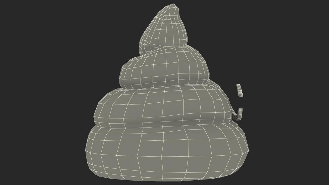 Disappointed Face Poop Emoji Smile 3D model