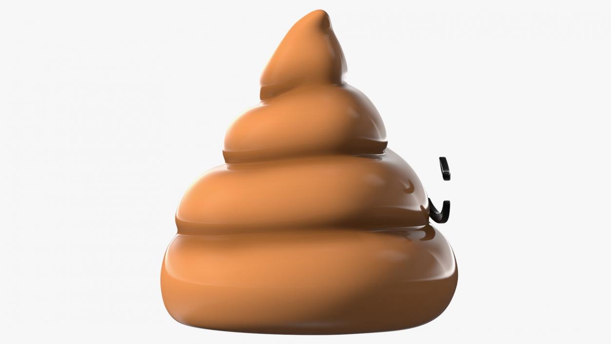 Disappointed Face Poop Emoji Smile 3D model