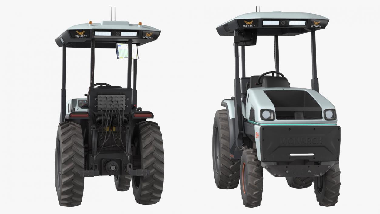 Monarch MK V Electric Tractor Dusty Rigged 3D