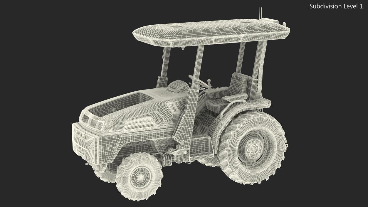 Monarch MK V Electric Tractor Dusty Rigged 3D