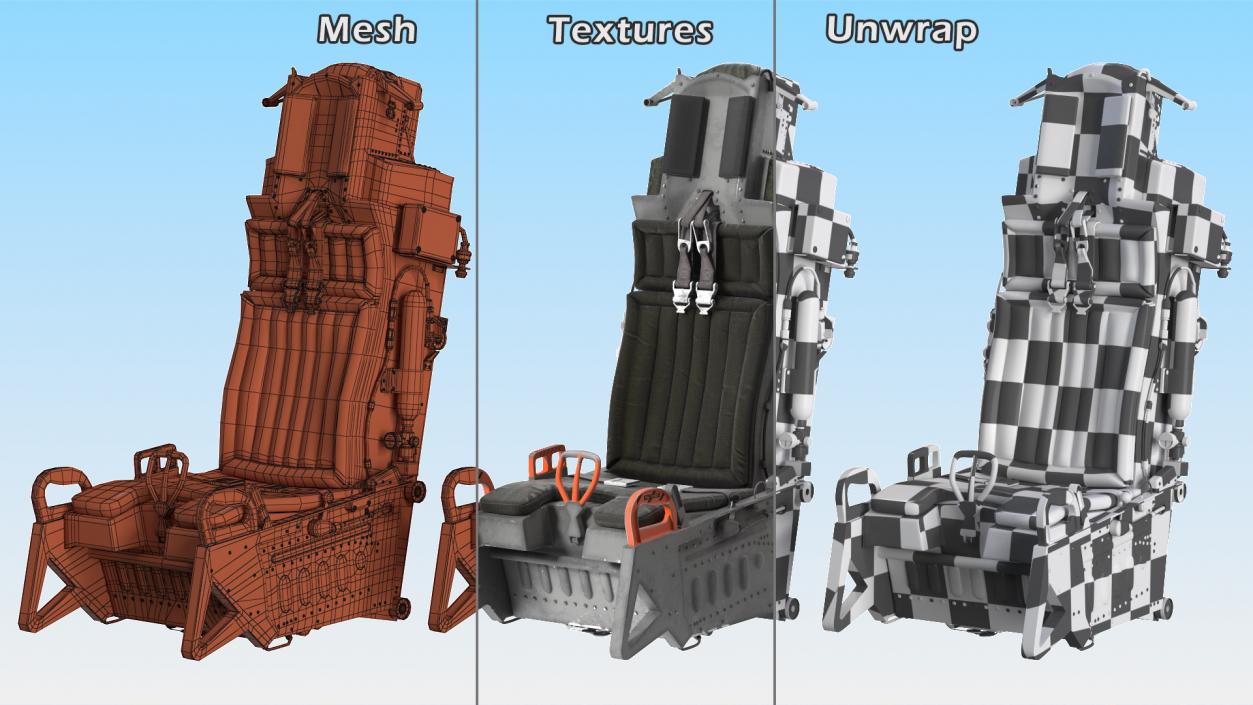 Military Ejection Seat 3D