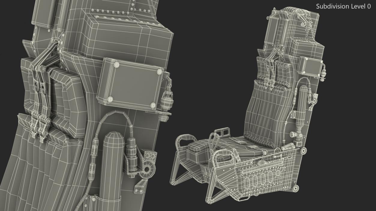 Military Ejection Seat 3D