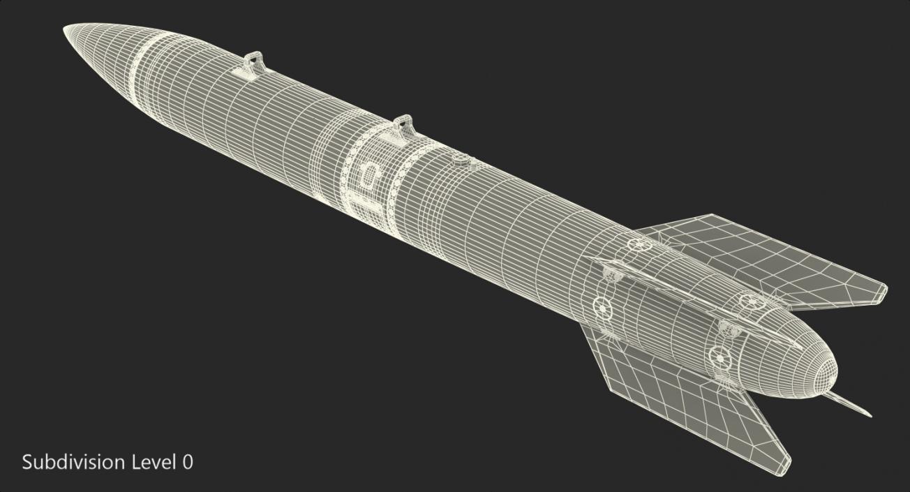 B61 Silver Bullet Fusion Bomb 3D model