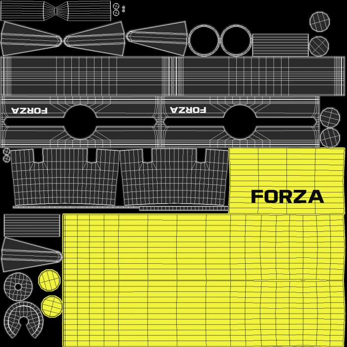 3D Soccer Training Passing Arc Forza model