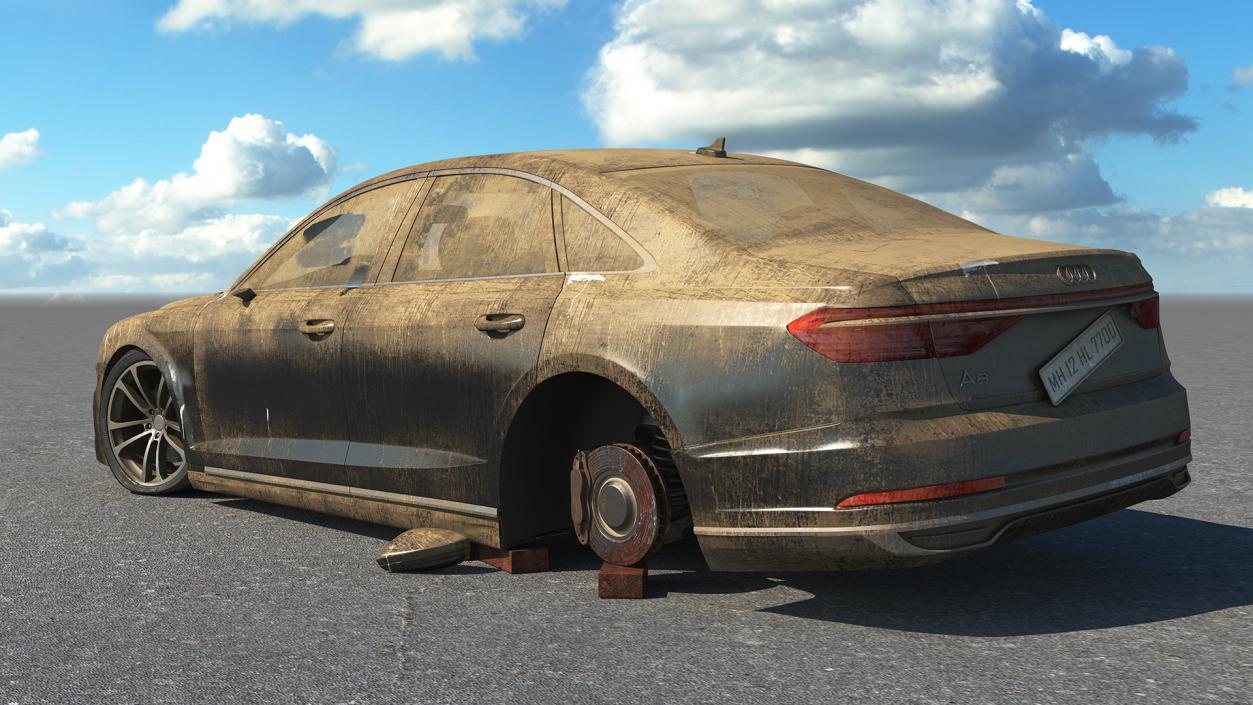 Abandoned Audi A8 3D