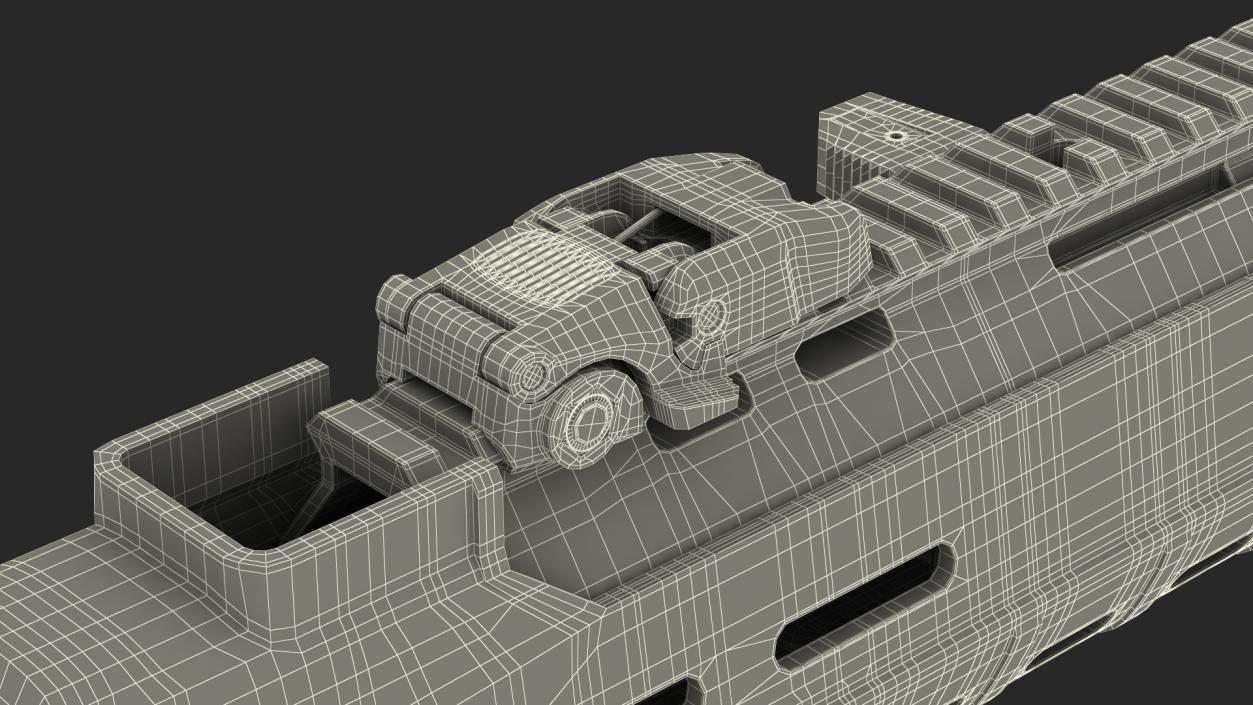 Combat Rifle with Thermal IR Scope 3D model