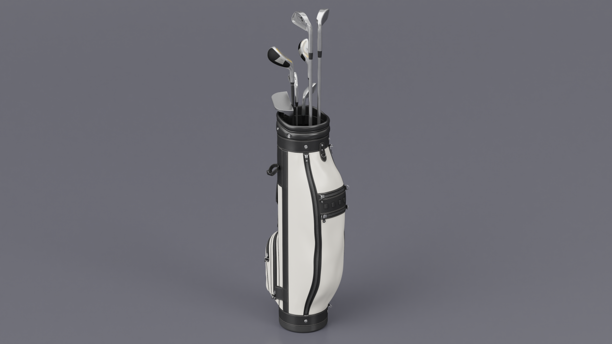 Golf Club Set with Bag 3D