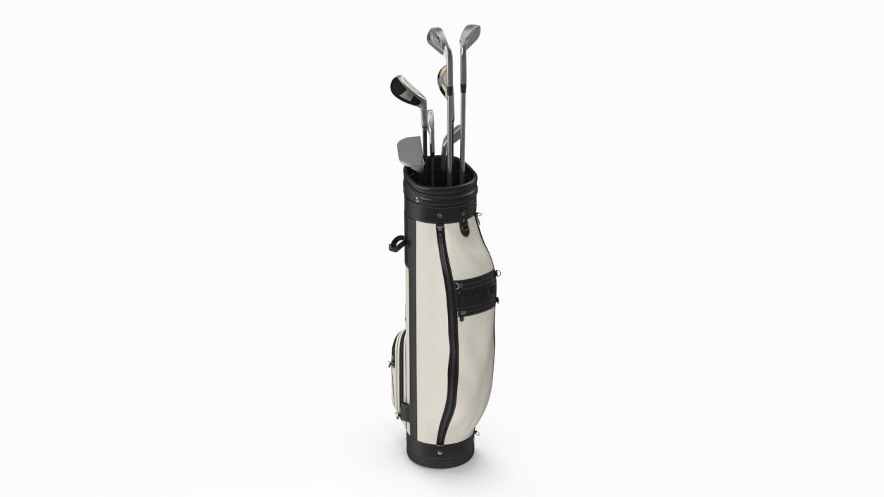 Golf Club Set with Bag 3D